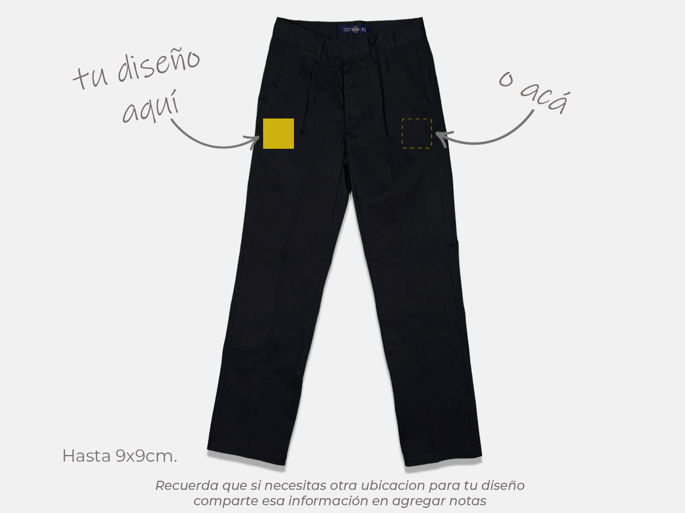 Pantalón recto personalizado 5
