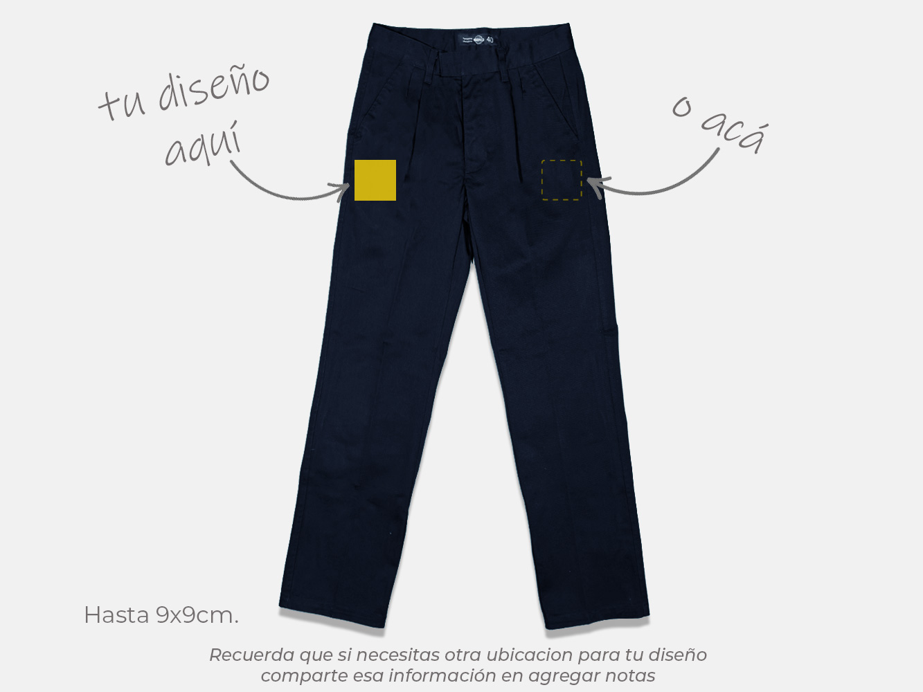 Pantalón recto personalizado 4