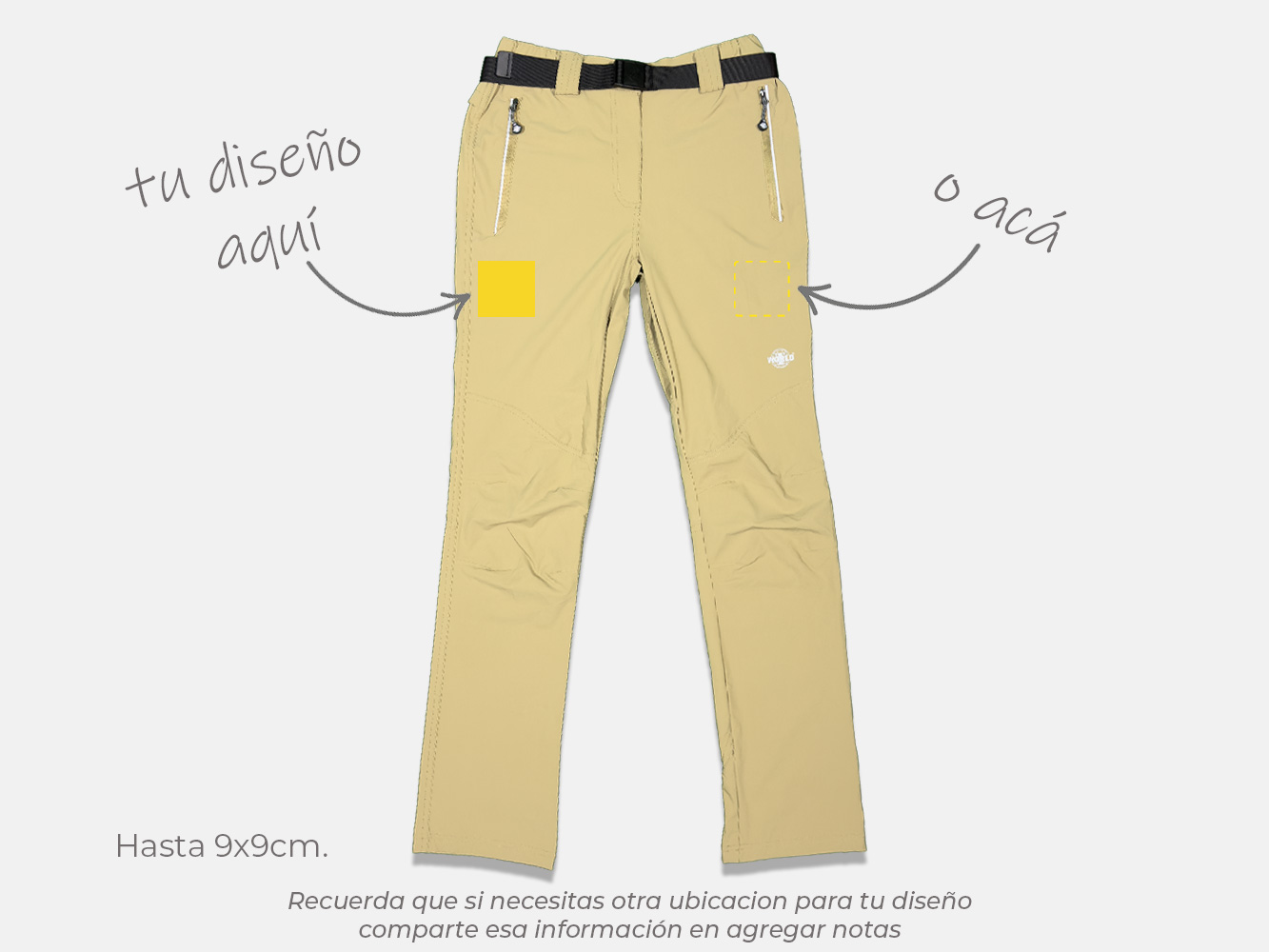 Pantalón outdoor ripstop personalizado mujer 2