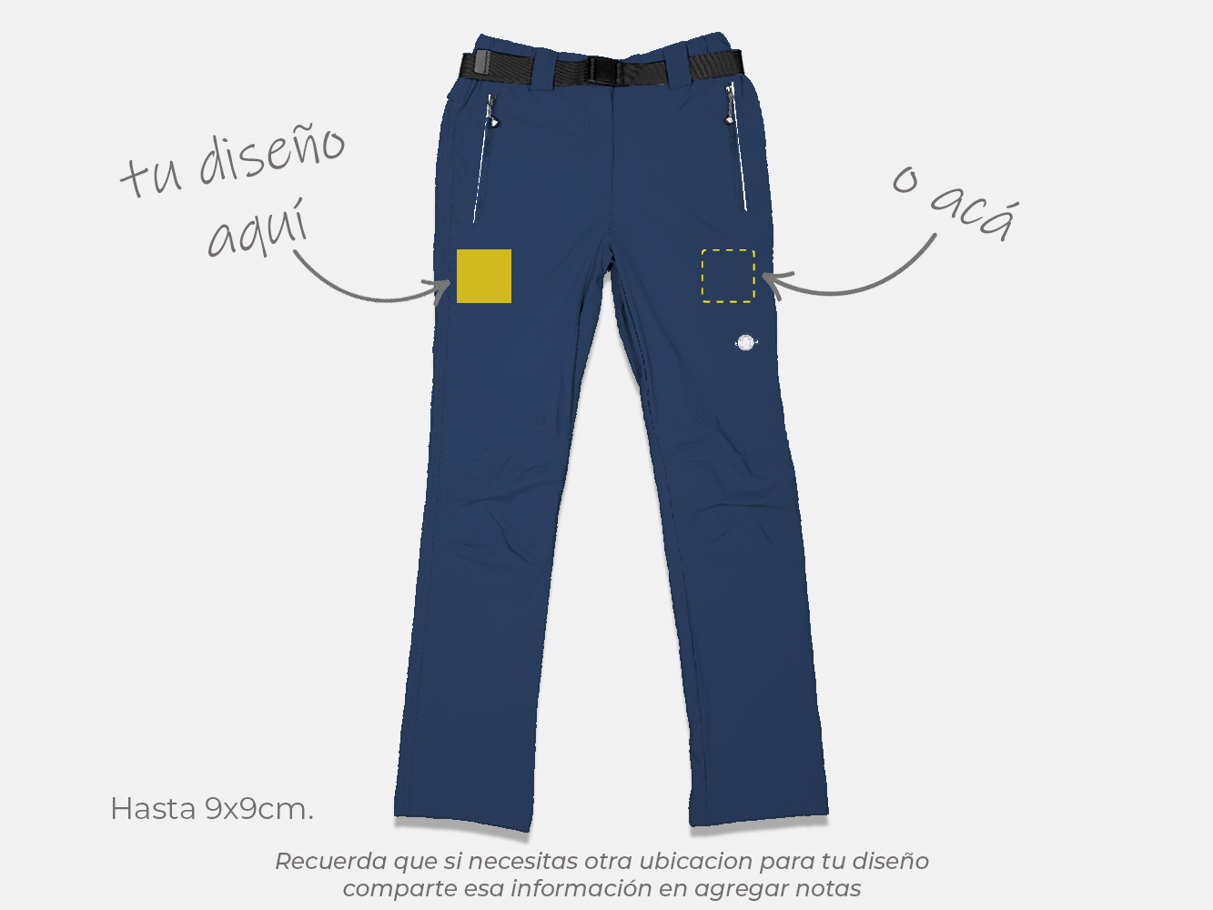 Pantalón outdoor ripstop personalizado mujer 4