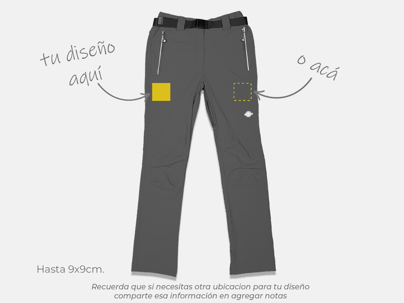Pantalón outdoor ripstop personalizado mujer 3