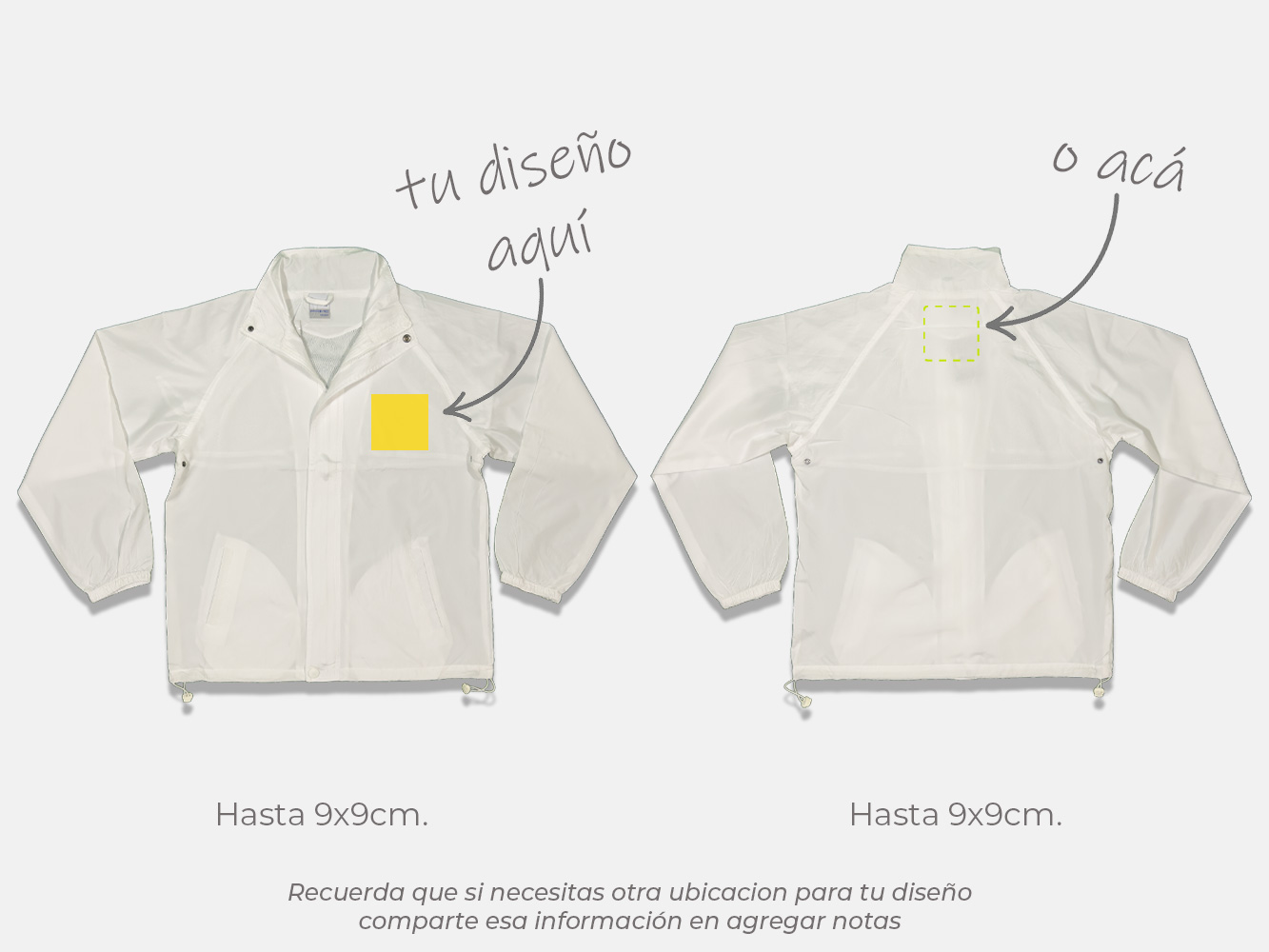 Cortavientos publicitario personalizado unisex 2