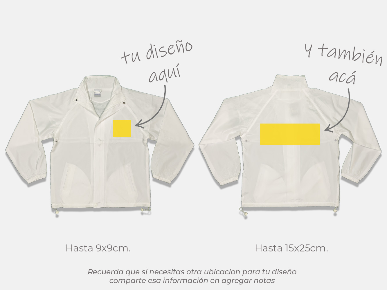 Cortavientos publicitario personalizado unisex 3