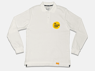 Polera pique personalizada manga larga