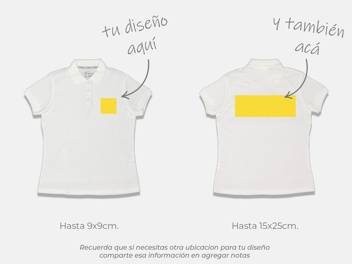 Polera pique pesonalizada mujer 3