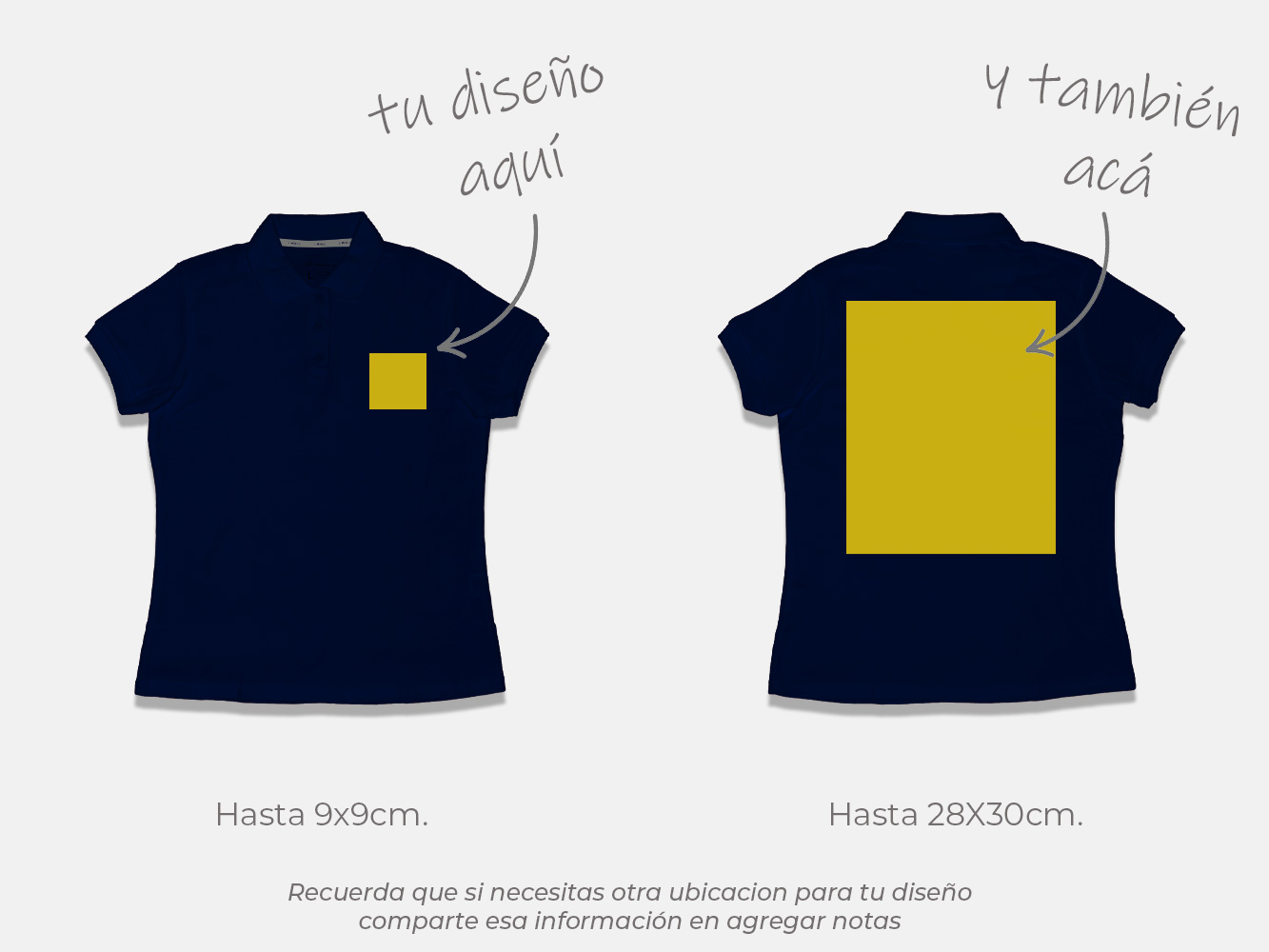 Polera pique personalizada mujer colores 7