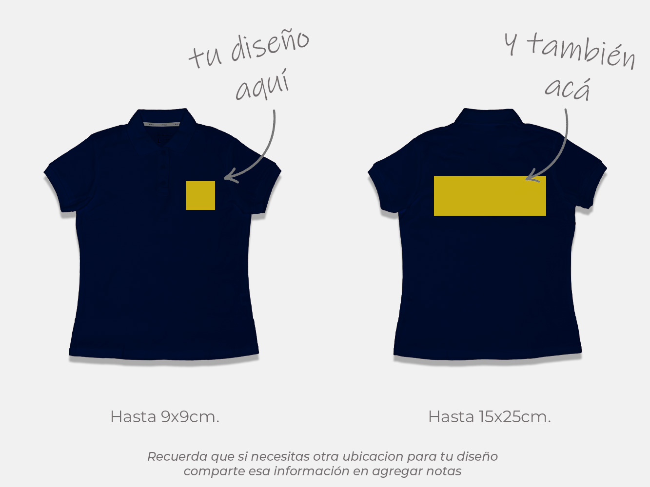 Polera pique personalizada mujer colores 6