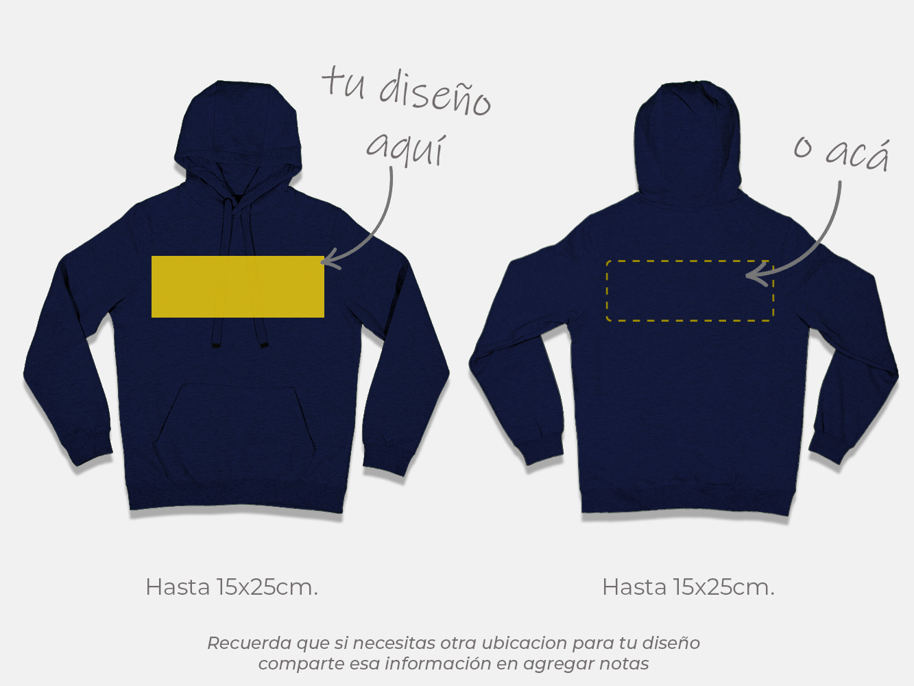 Polerón canguro personalizado colores 13