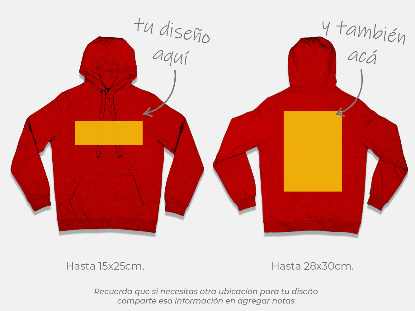 Polerón canguro personalizado colores 11