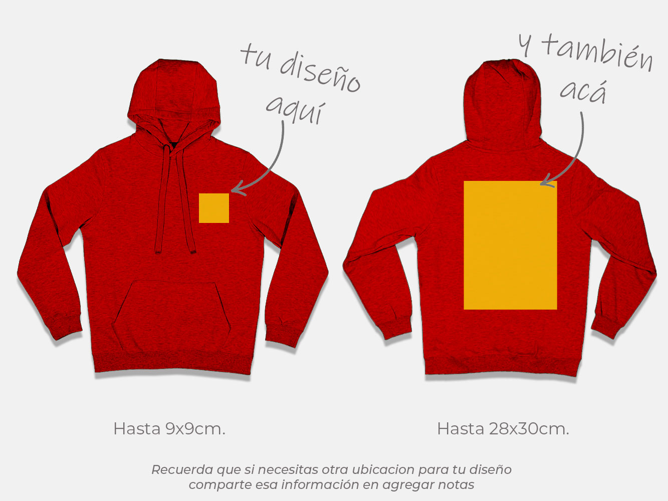 Polerón canguro personalizado colores 10