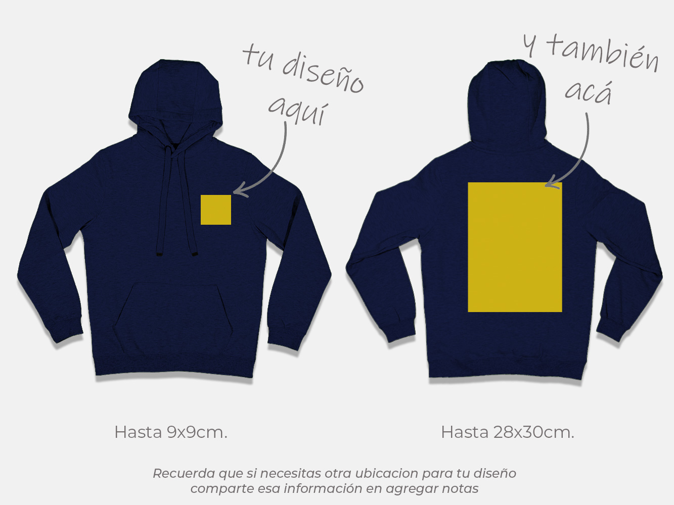 Polerón canguro personalizado colores 15