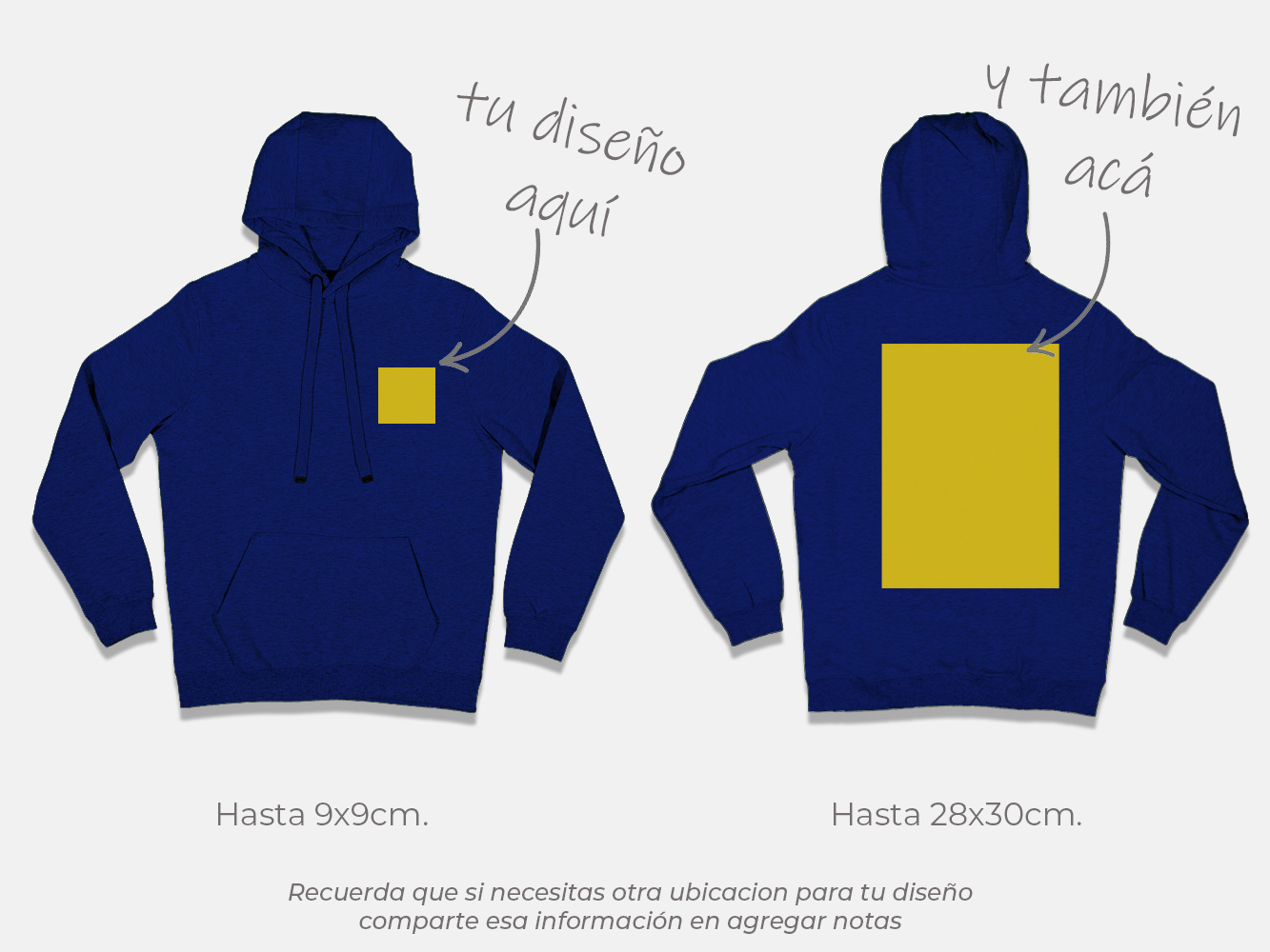 Polerón canguro personalizado colores 5