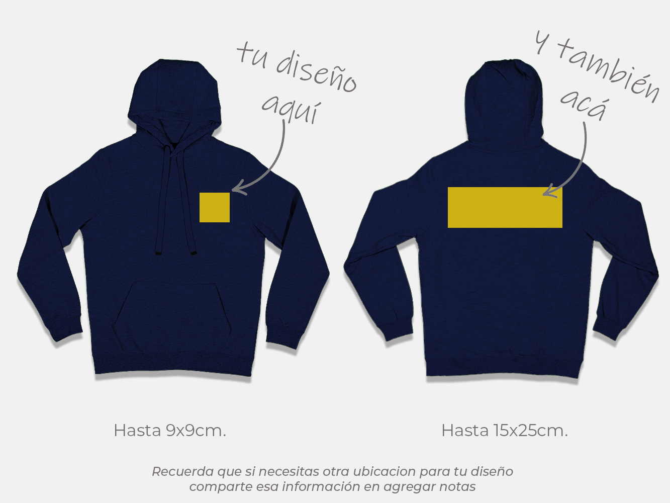 Polerón canguro personalizado colores 14