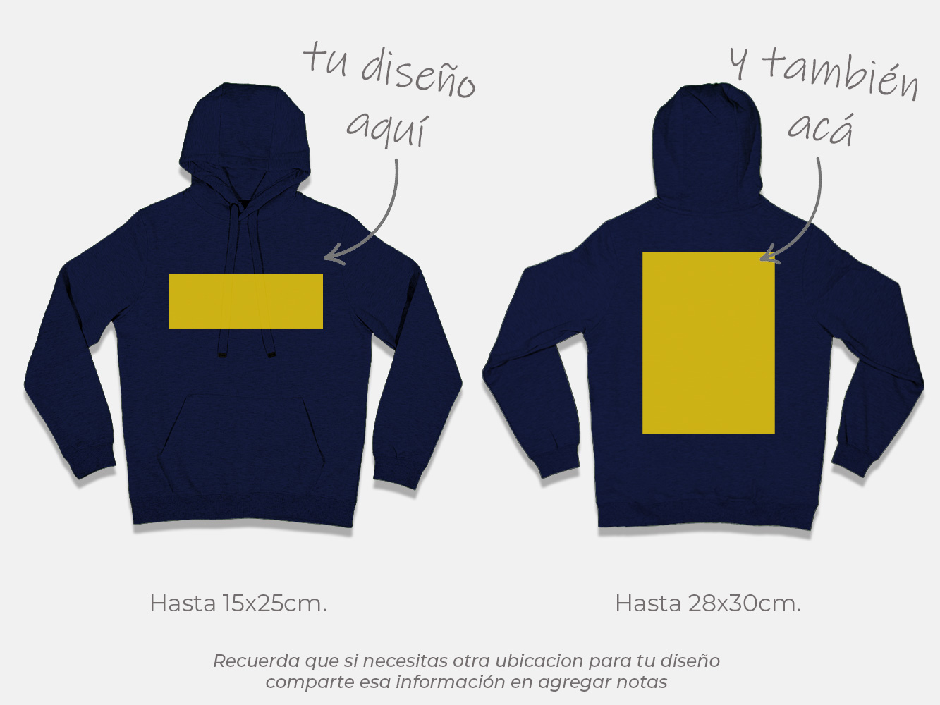 Polerón canguro personalizado colores 16