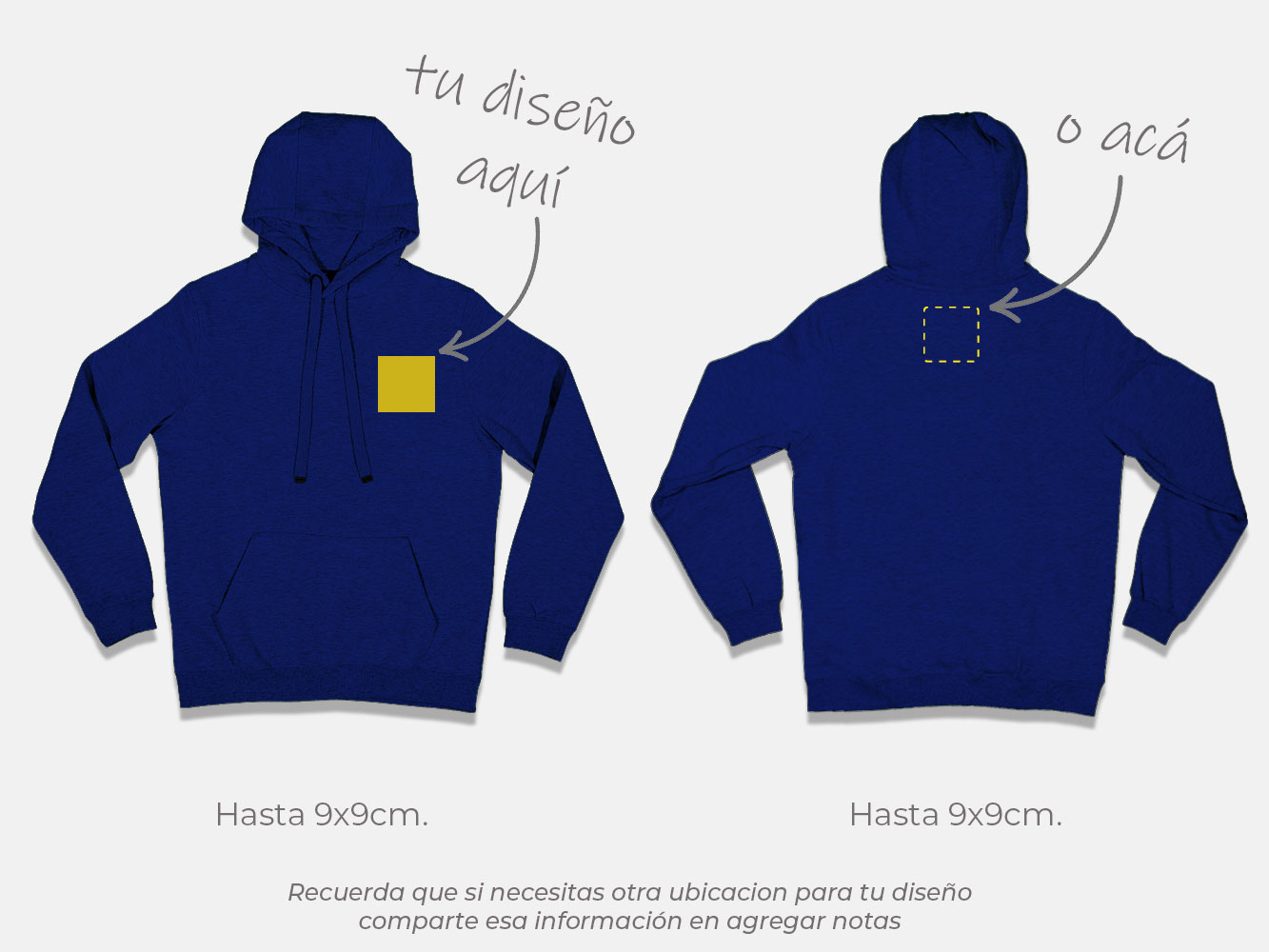 Polerón canguro personalizado colores 2