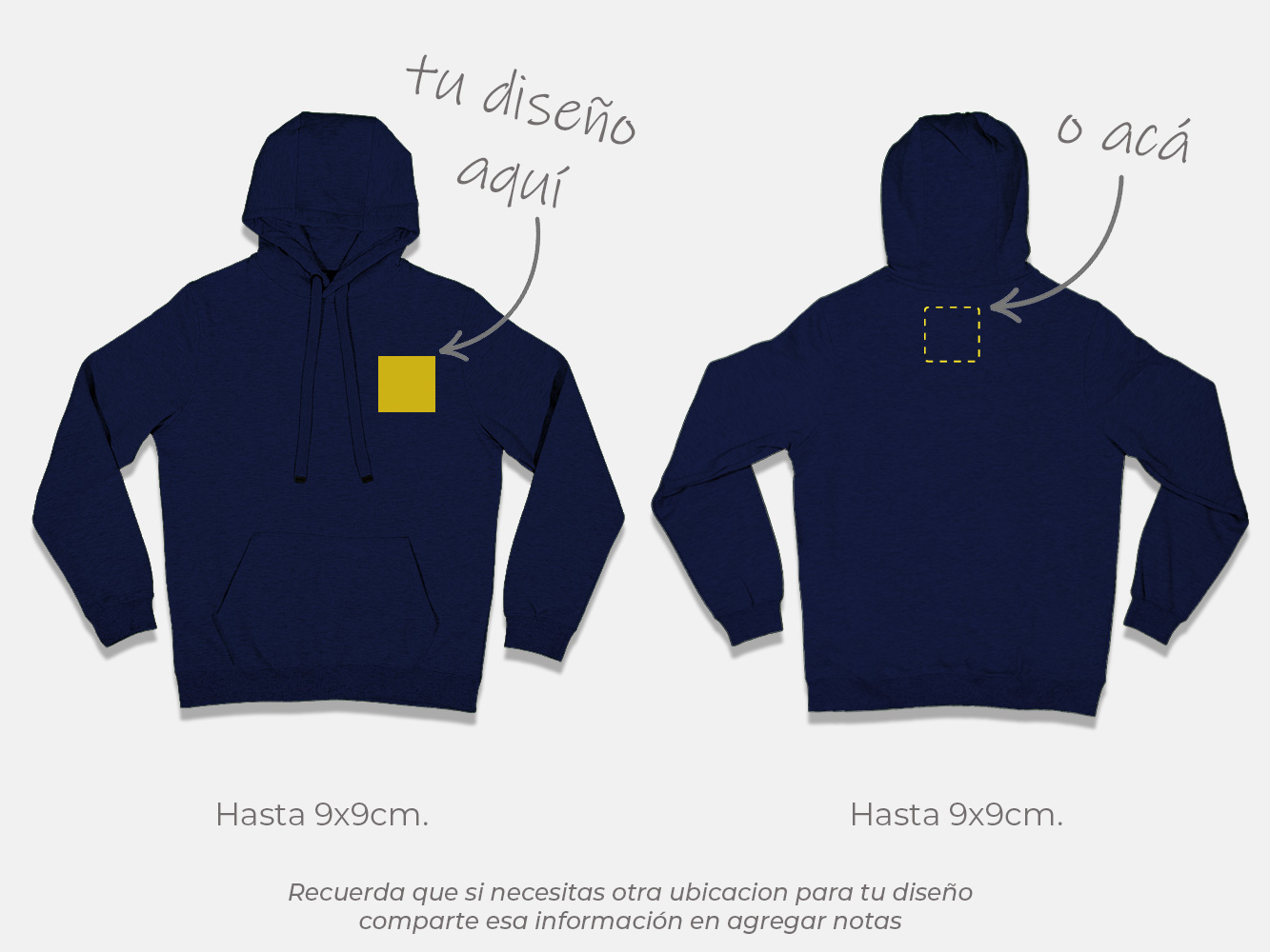 Polerón canguro personalizado colores 12