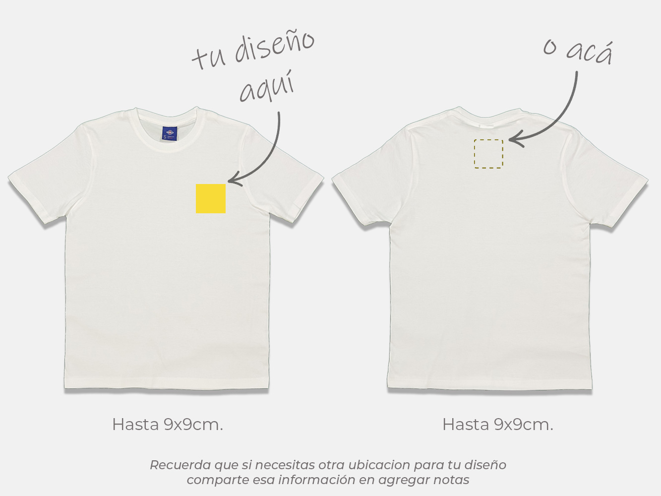 Polera standard personalizada 170 g/m² 2