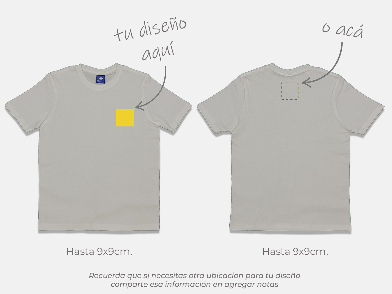 Polera standard personalizada 170 g/m² 8