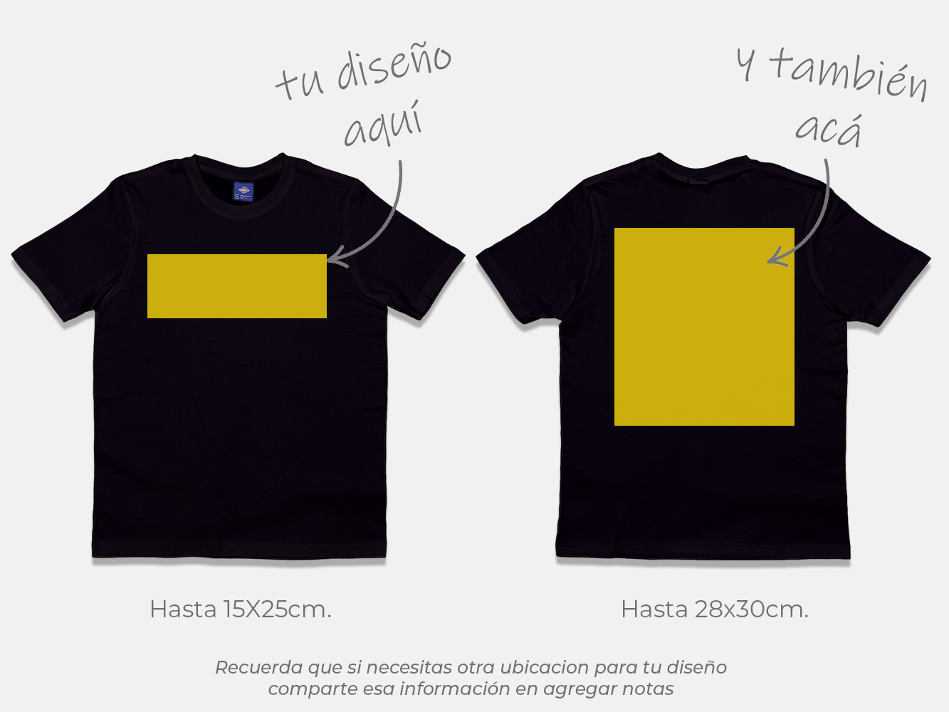 Polera standard personalizada 170 g/m² 19
