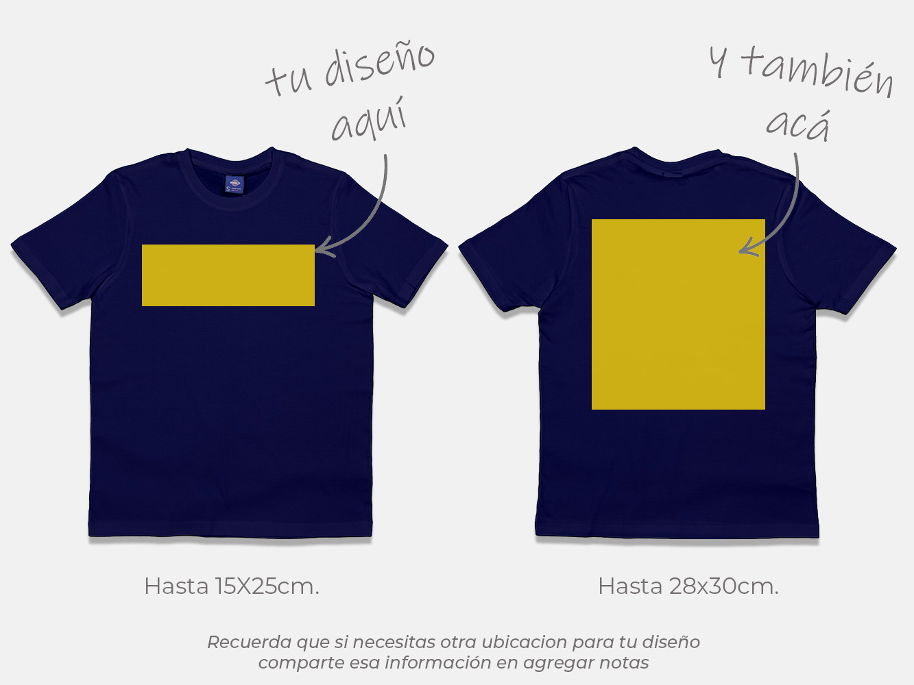 Polera standard personalizada colores 170 g/m² 7