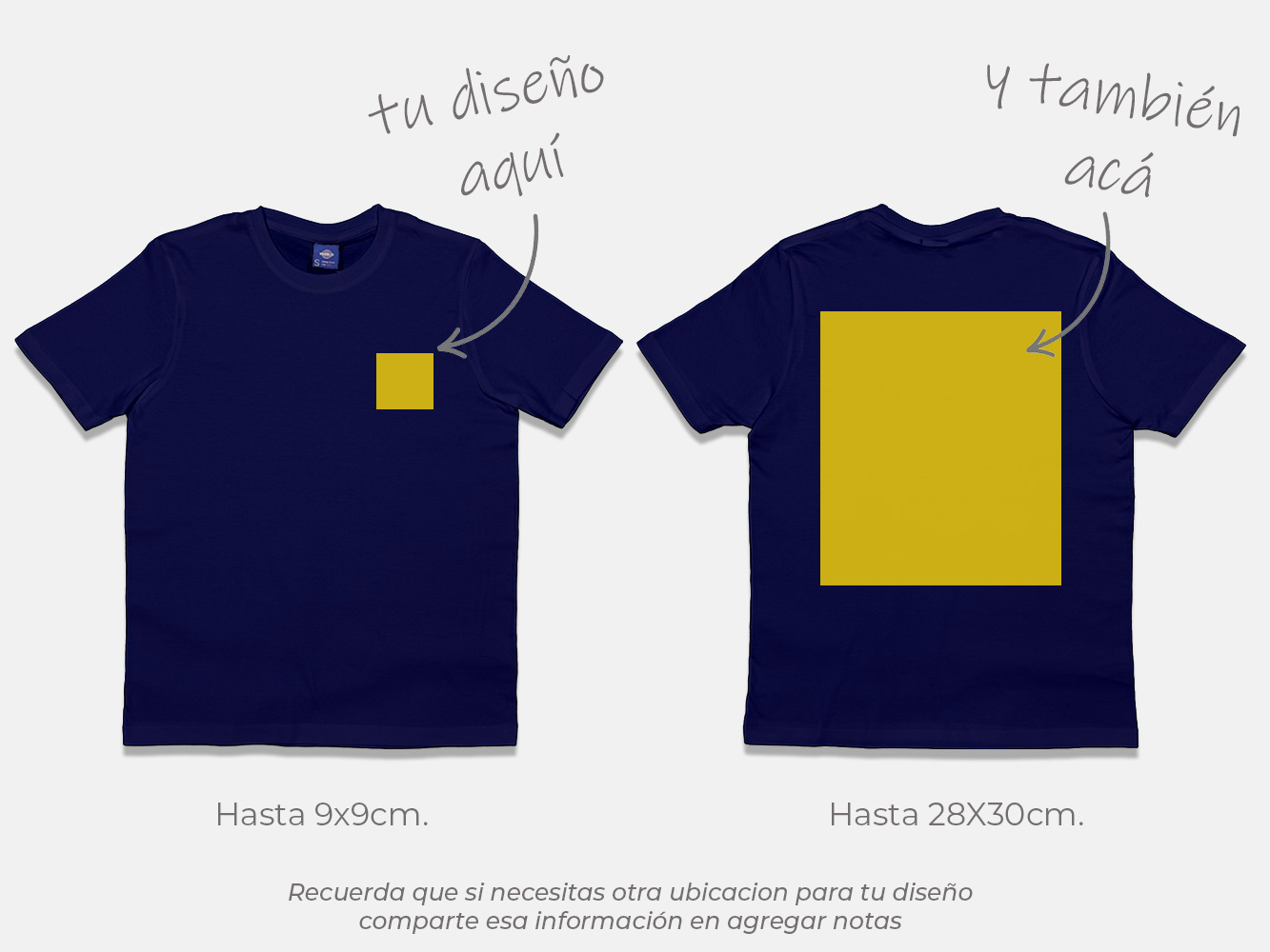 Polera standard personalizada colores 170 g/m² 6