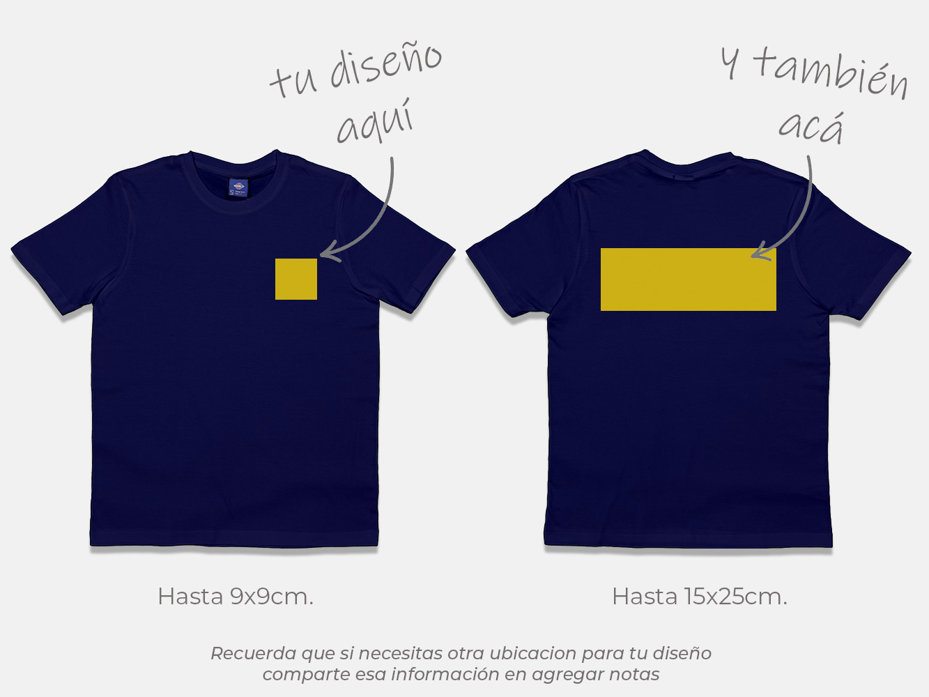 Polera standard personalizada colores 170 g/m² 5