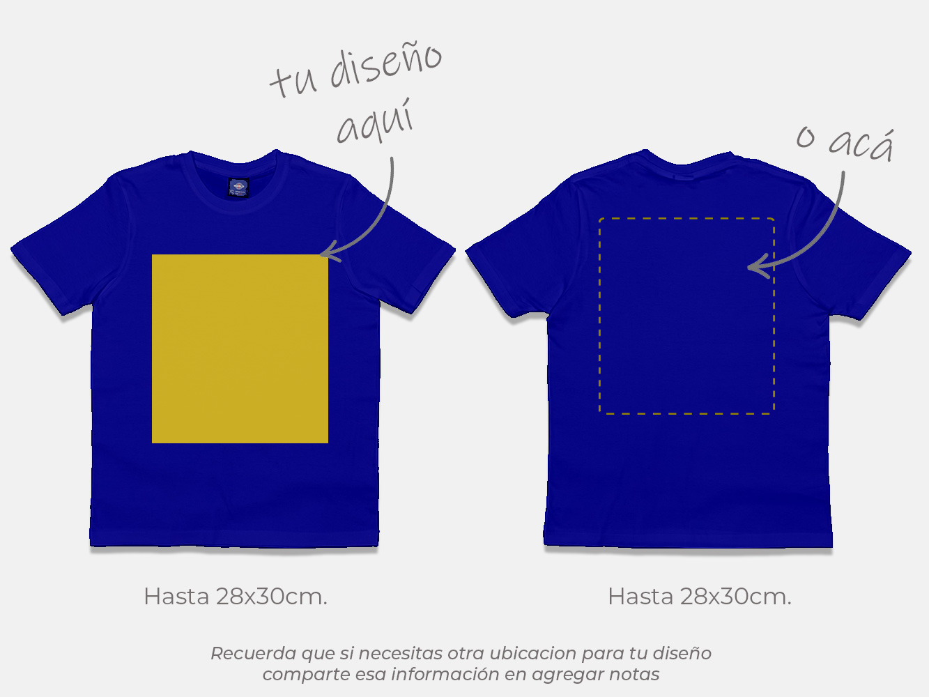 Polera standard personalizada colores 170 g/m² 10