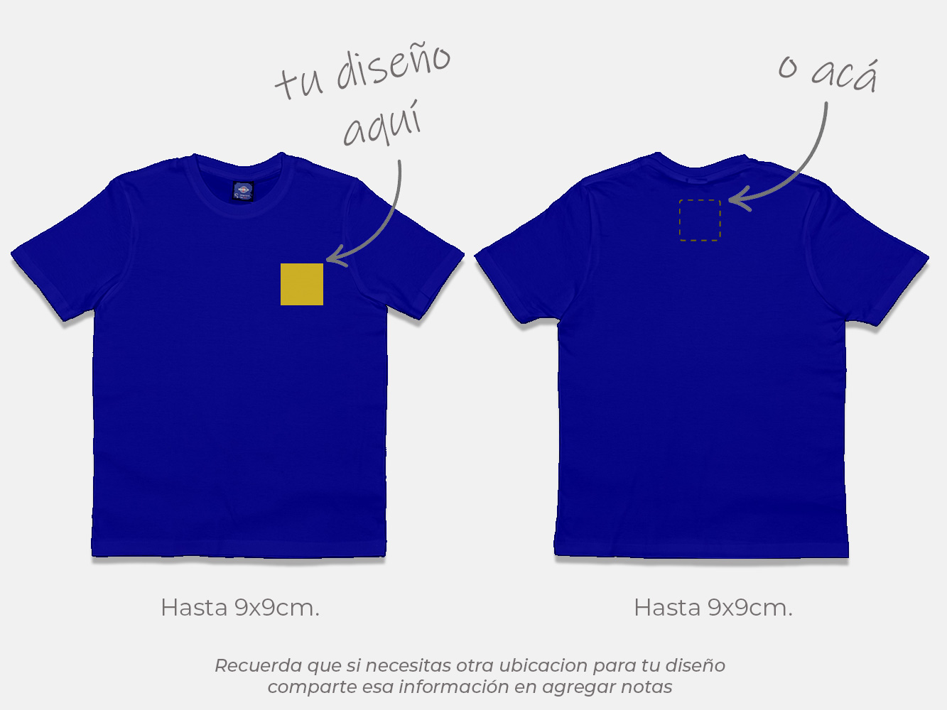 Polera standard personalizada colores 170 g/m² 8