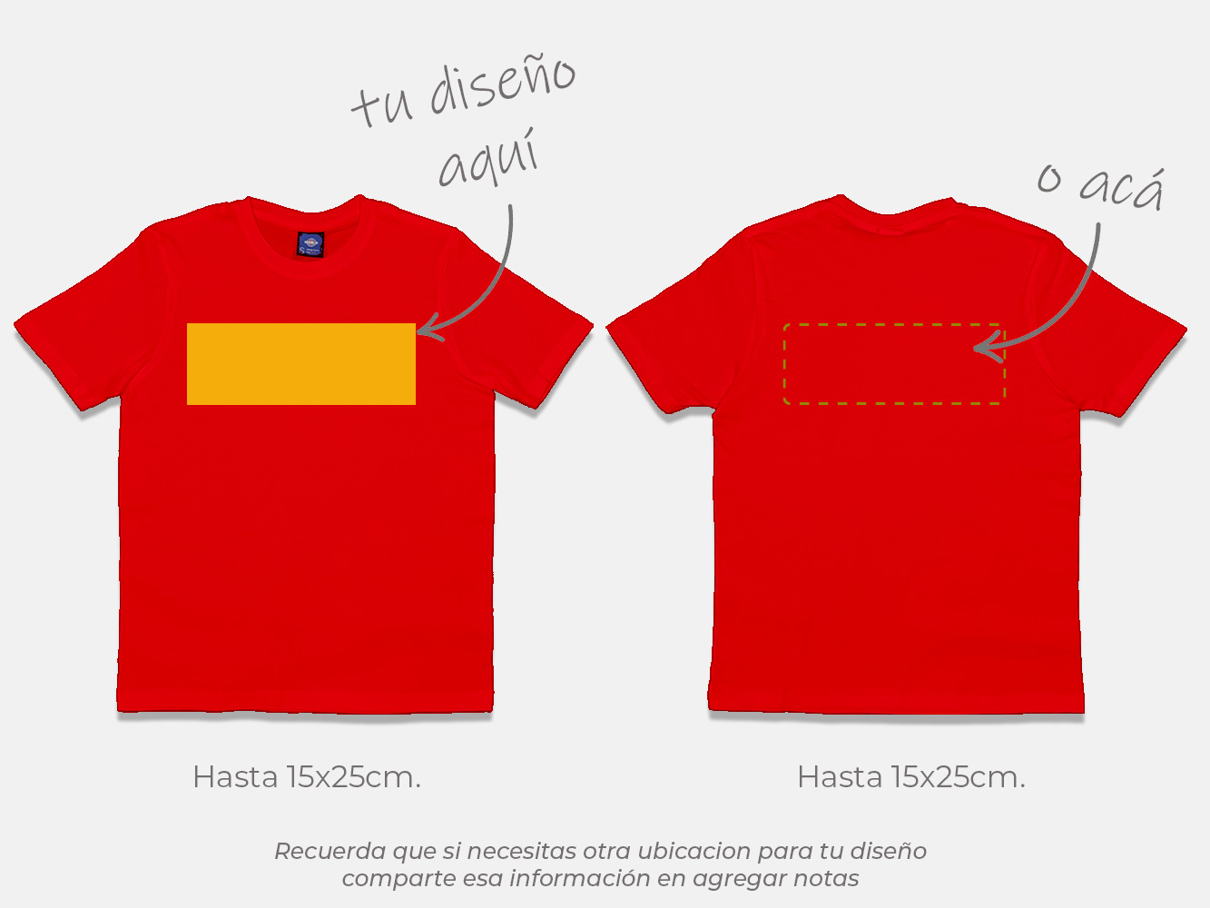 Polera standard personalizada colores 170 g/m² 15