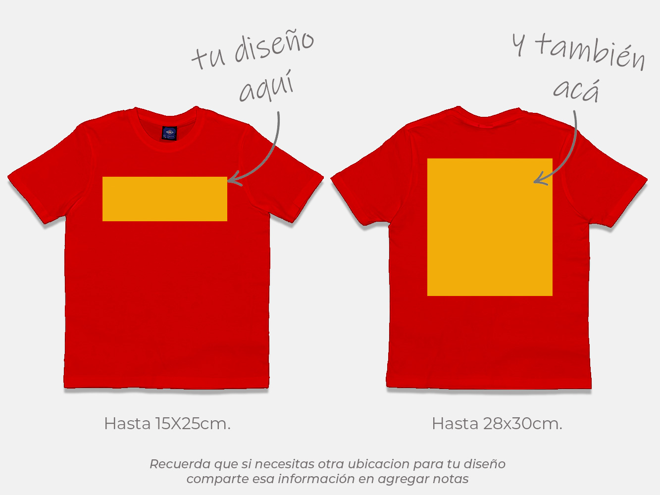 Polera standard personalizada colores 170 g/m² 19