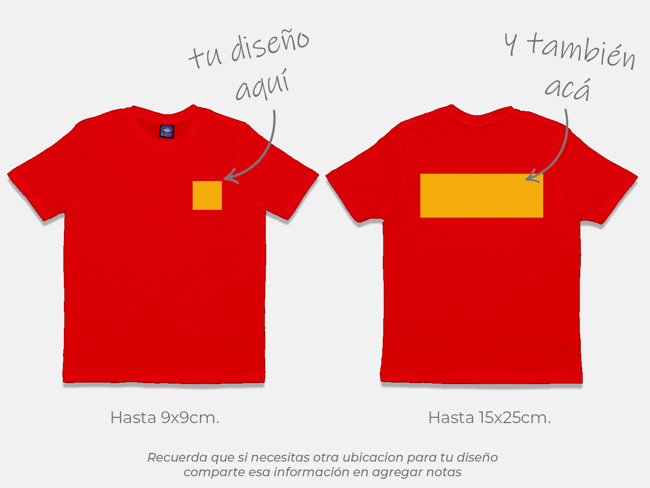 Polera standard personalizada colores 170 g/m² 17