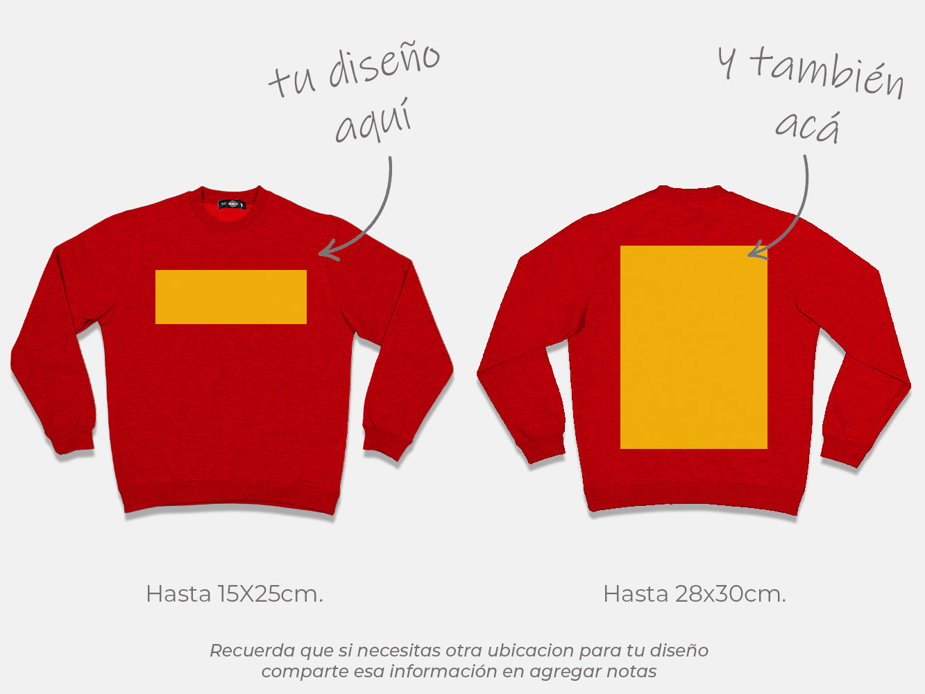 Polerón sin gorro personalizado colores 280 g/m² 25