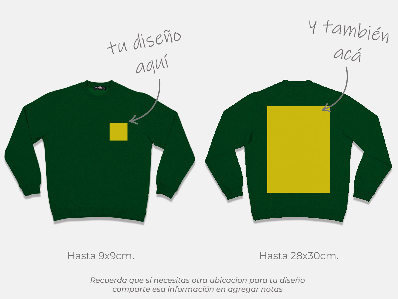 Polerón sin gorro personalizado colores 280 g/m² 18