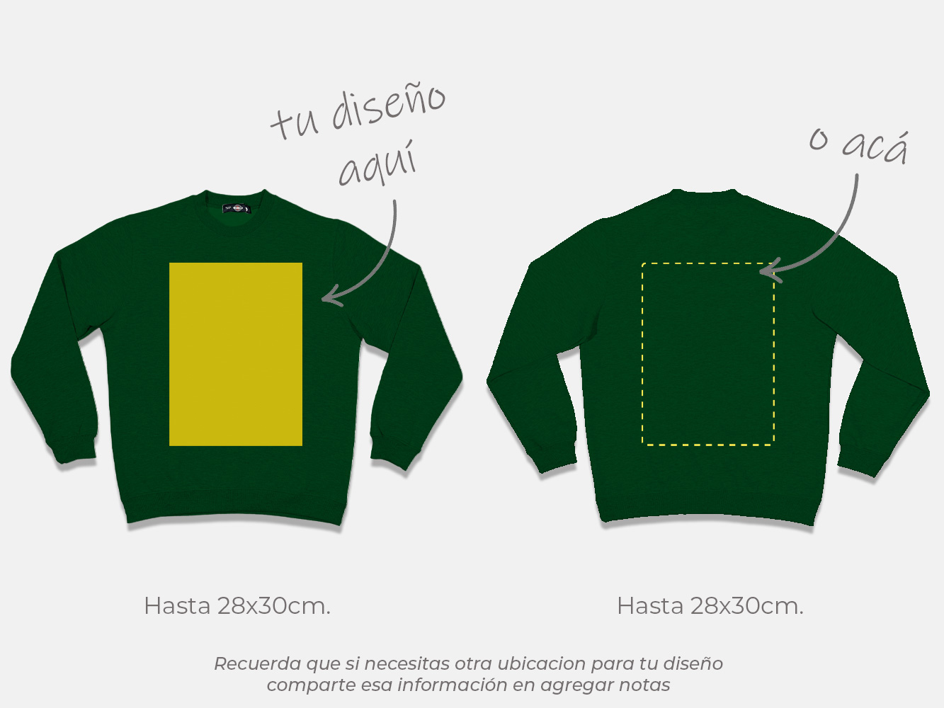 Polerón sin gorro personalizado colores 280 g/m² 16