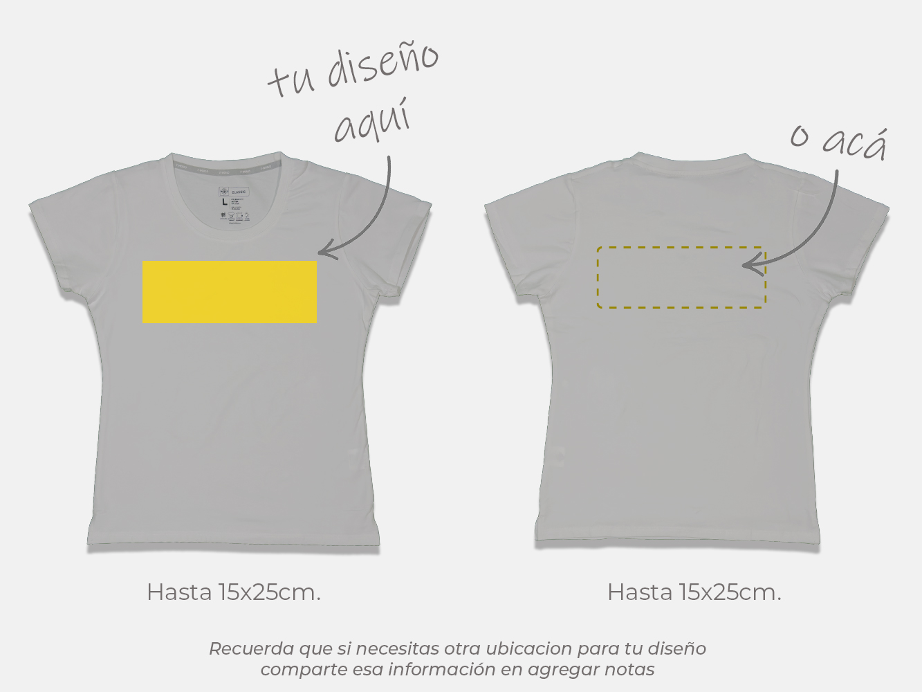 Polera standard personalizada mujer 9