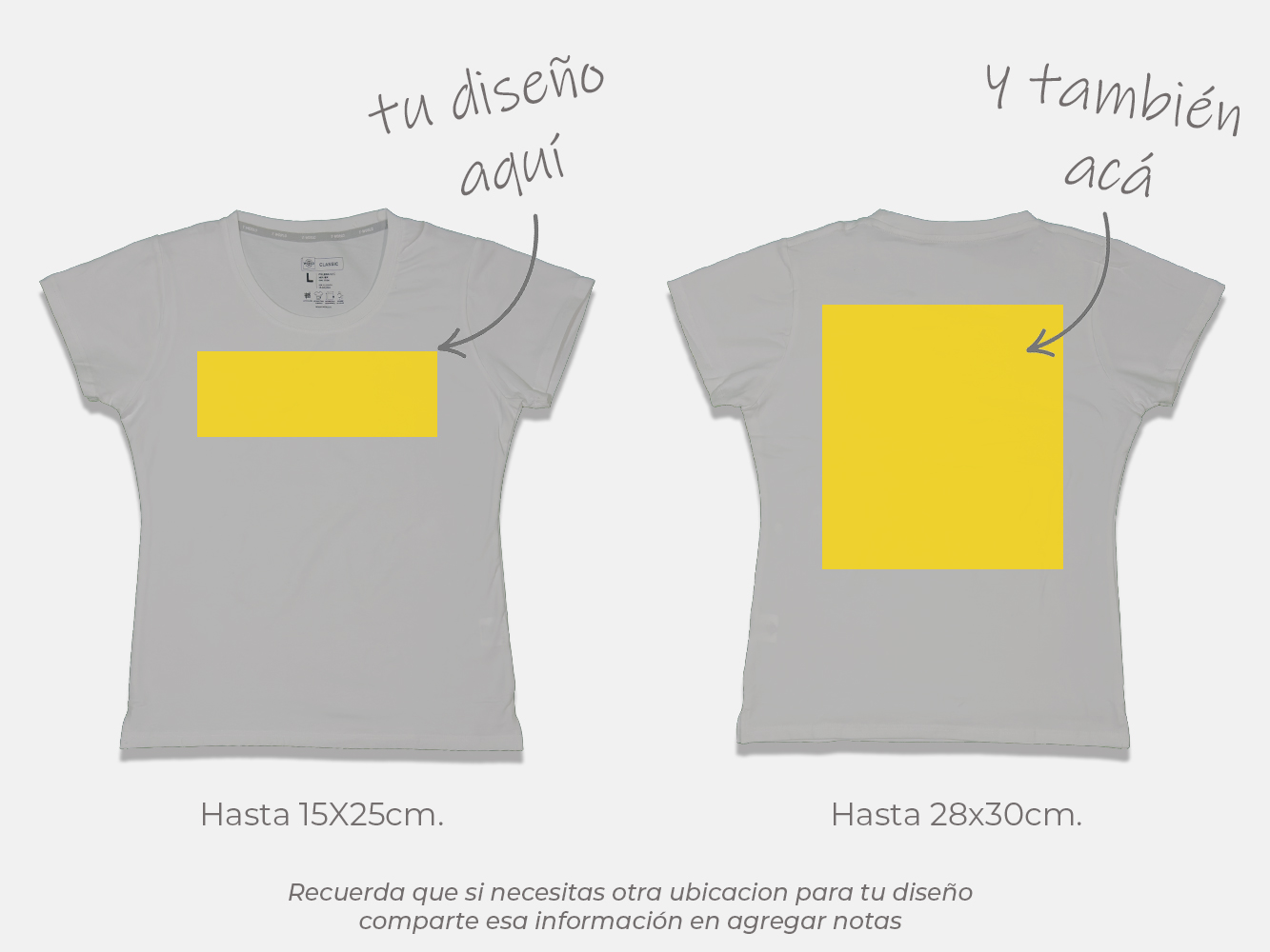 Polera standard personalizada mujer 13