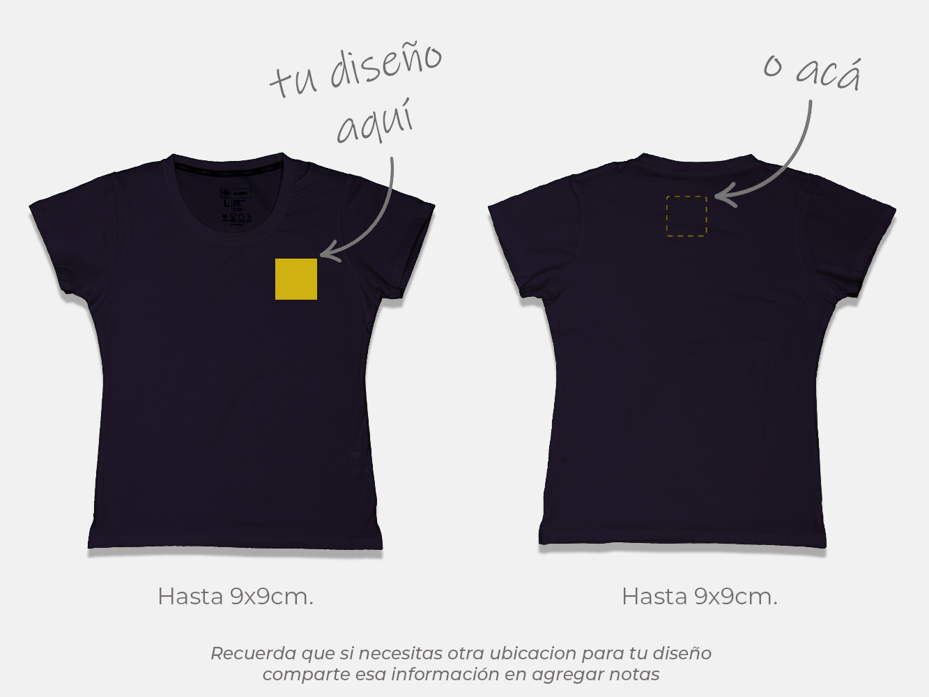 Polera standard personalizada mujer 14