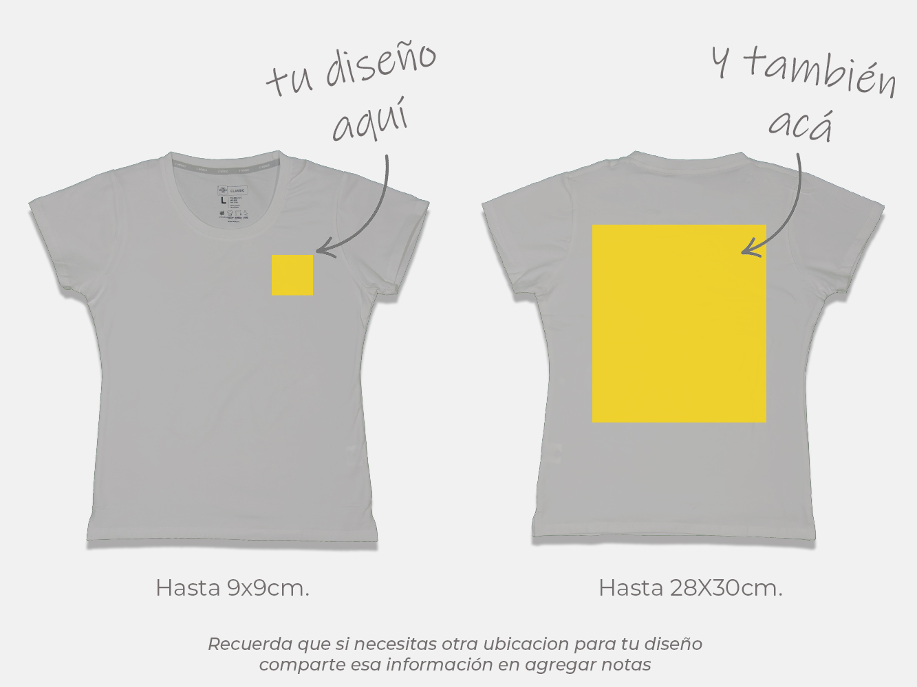 Polera standard personalizada mujer 12
