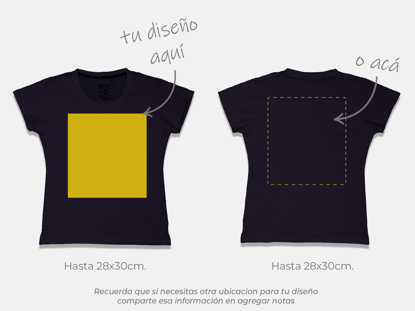 Polera standard personalizada mujer 16