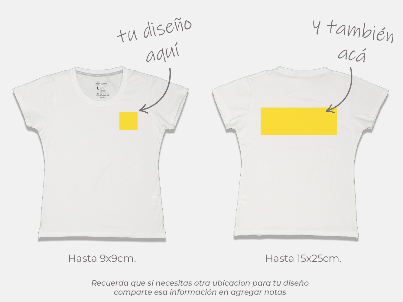 Polera standard personalizada mujer 5