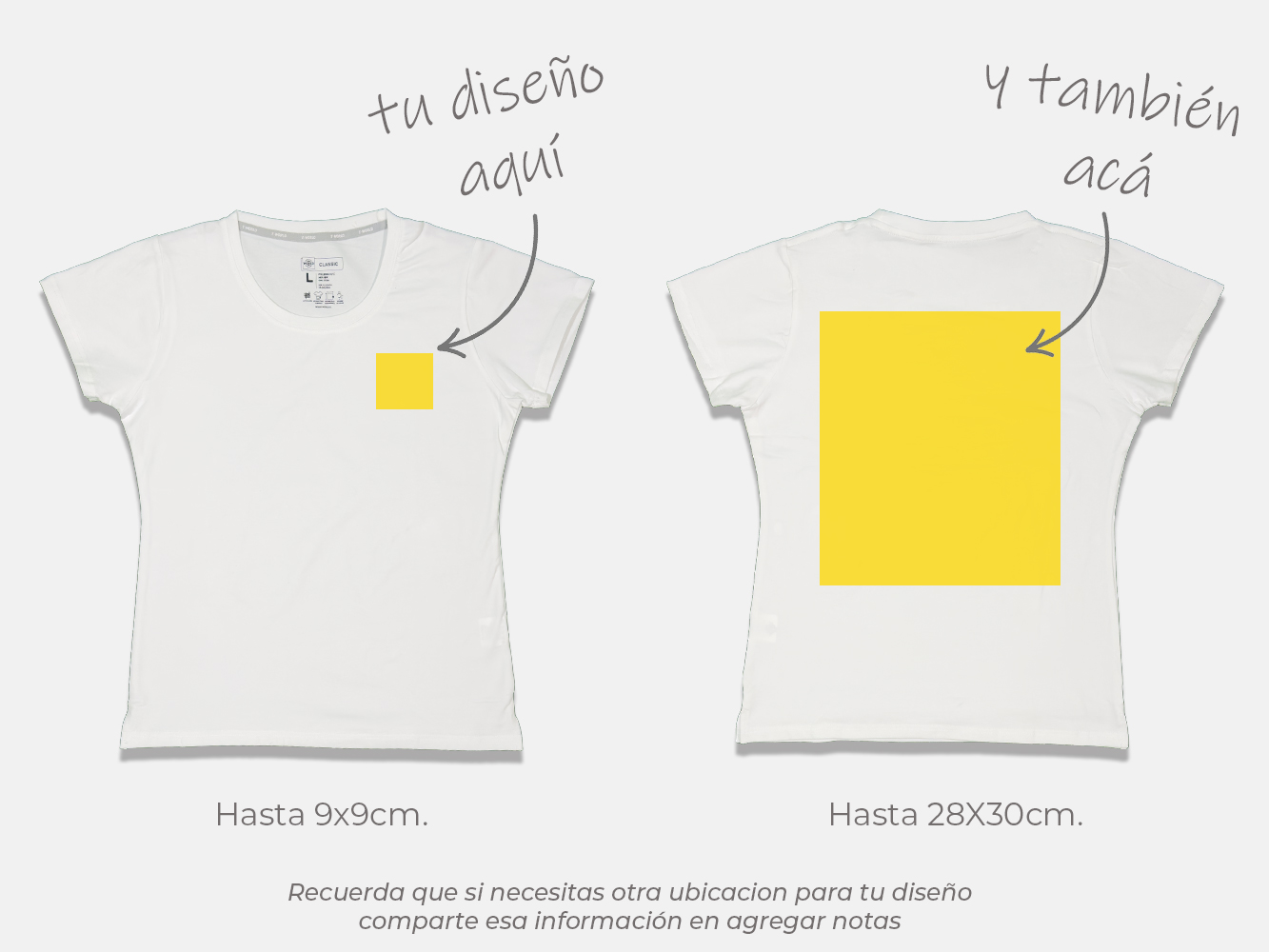 Polera standard personalizada mujer 6