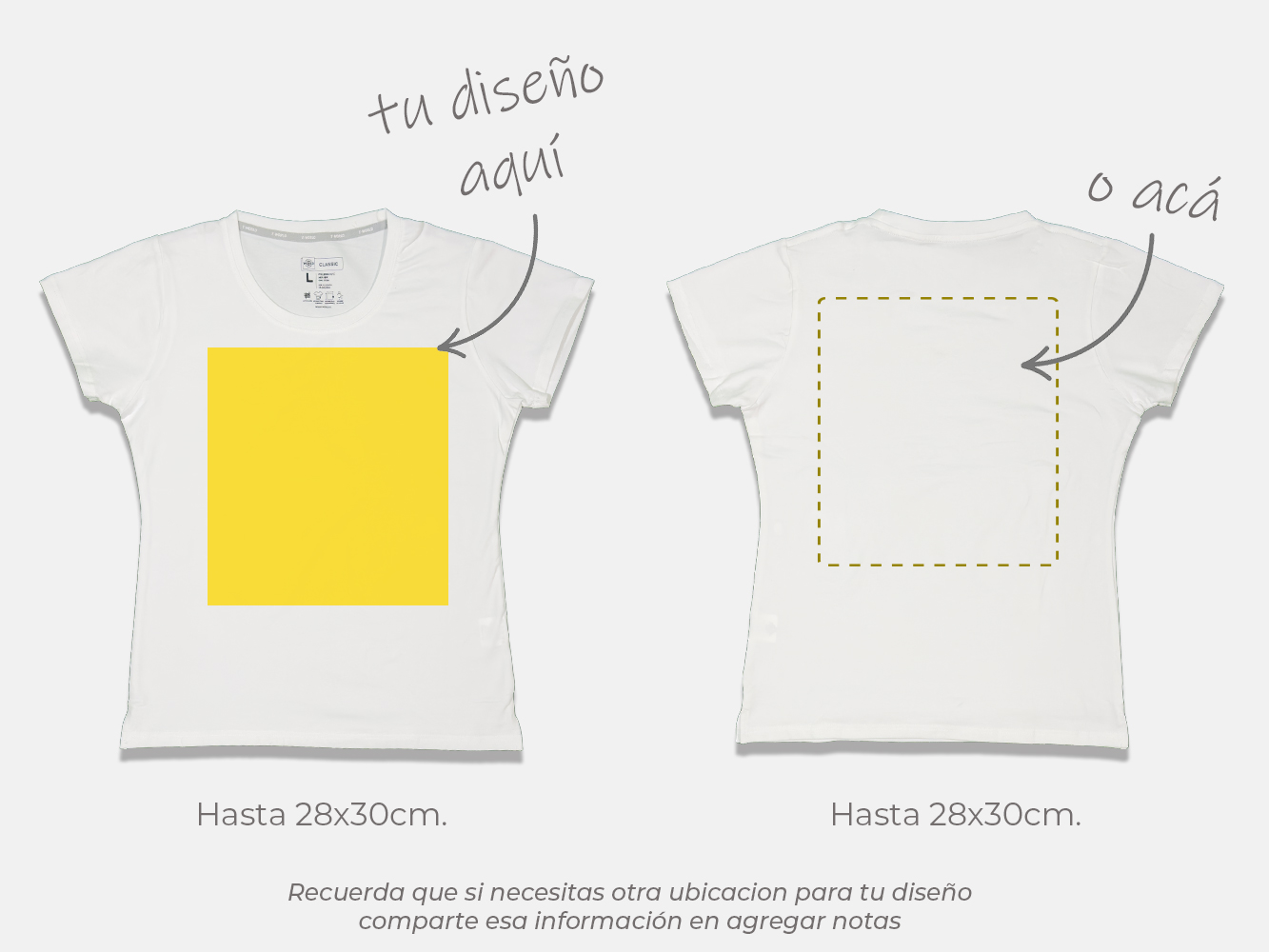 Polera standard personalizada mujer 4