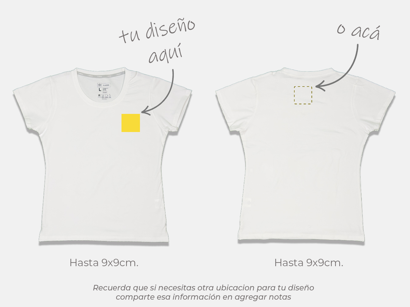 Polera standard personalizada mujer 2