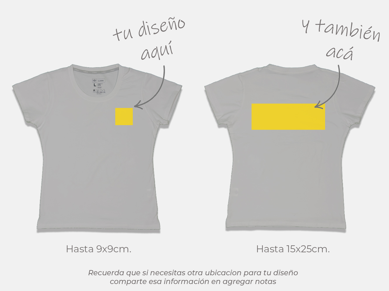 Polera standard personalizada mujer 11