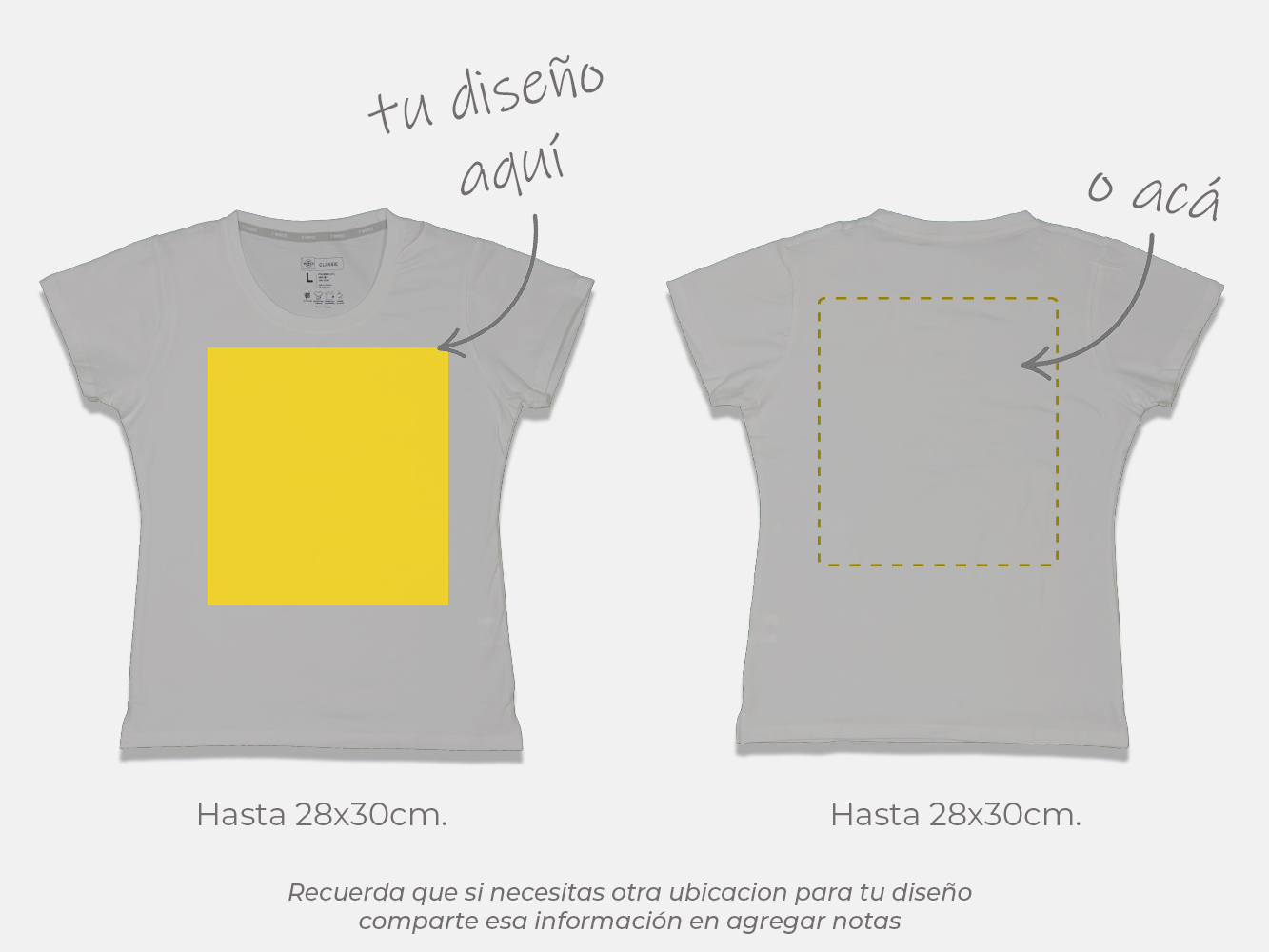 Polera standard personalizada mujer 10