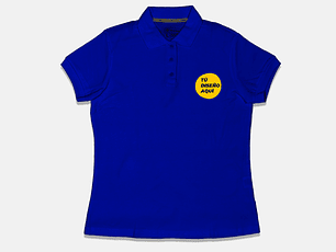 Polera pique personalizada mujer colores