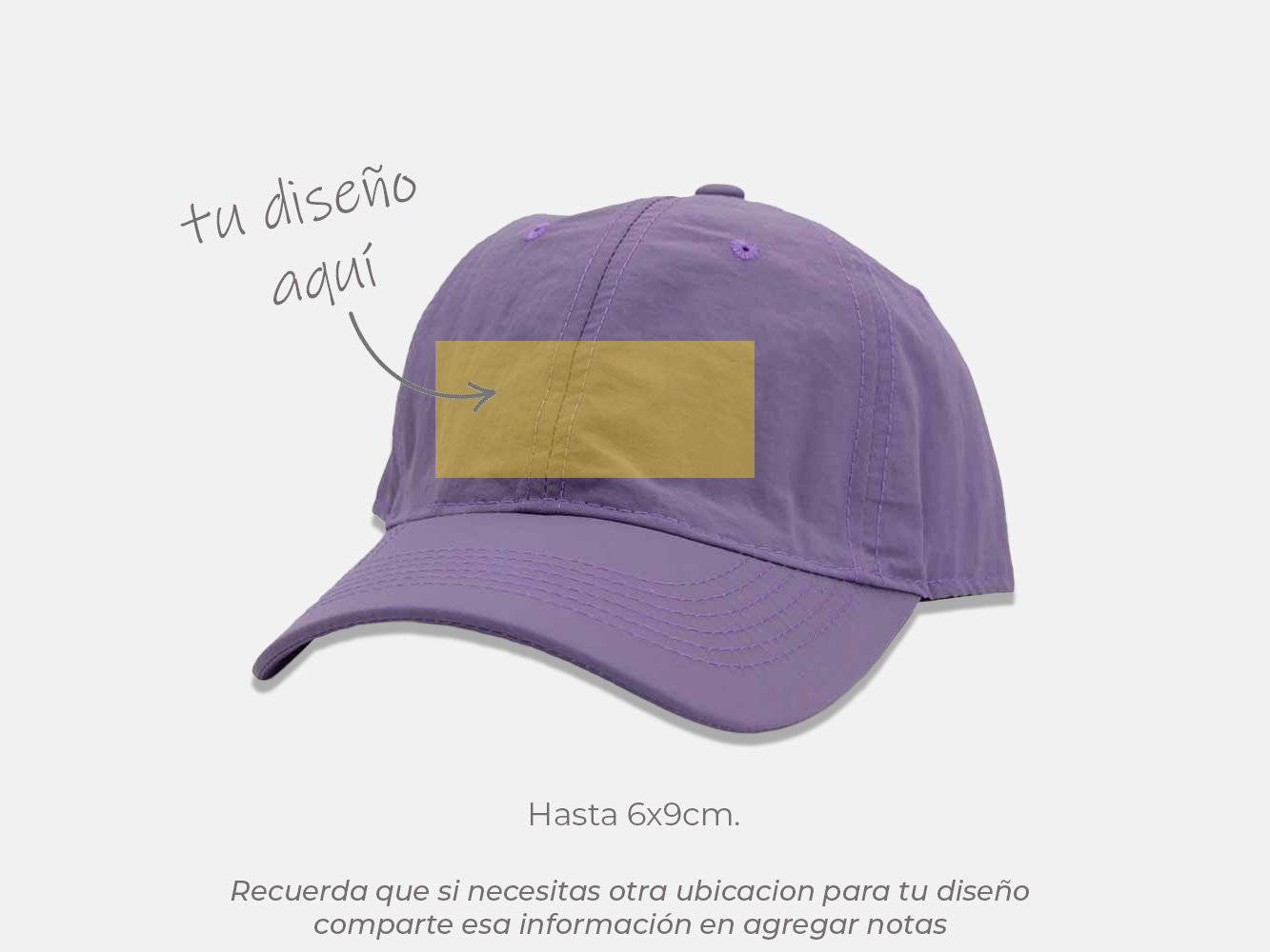 Gorra 6 paneles dryfit 6