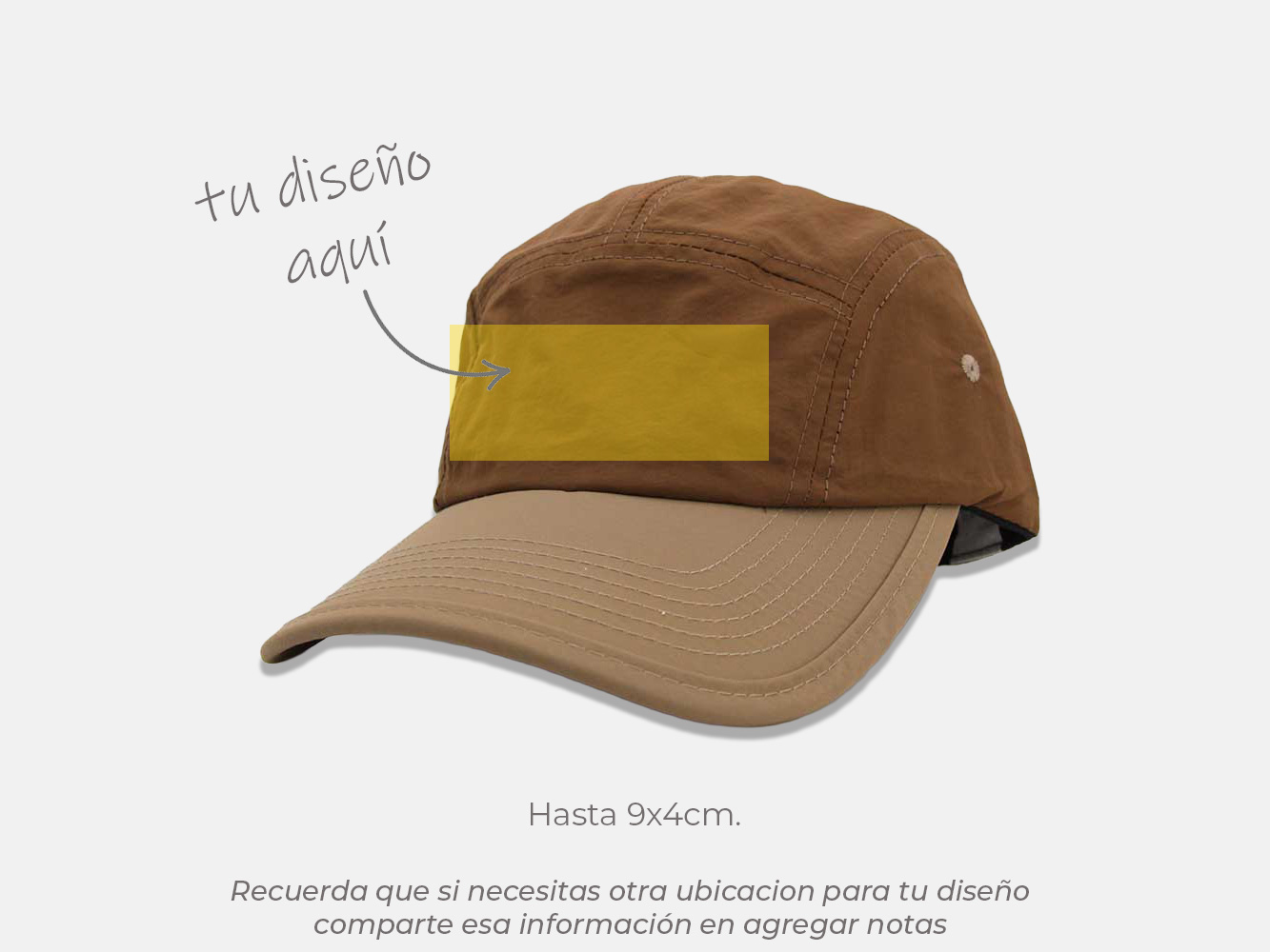 Gorra 5 paneles Camper dryfit 5
