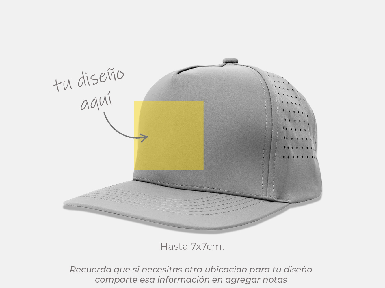 Gorra 5 Paneles golf con malla dryfit  3