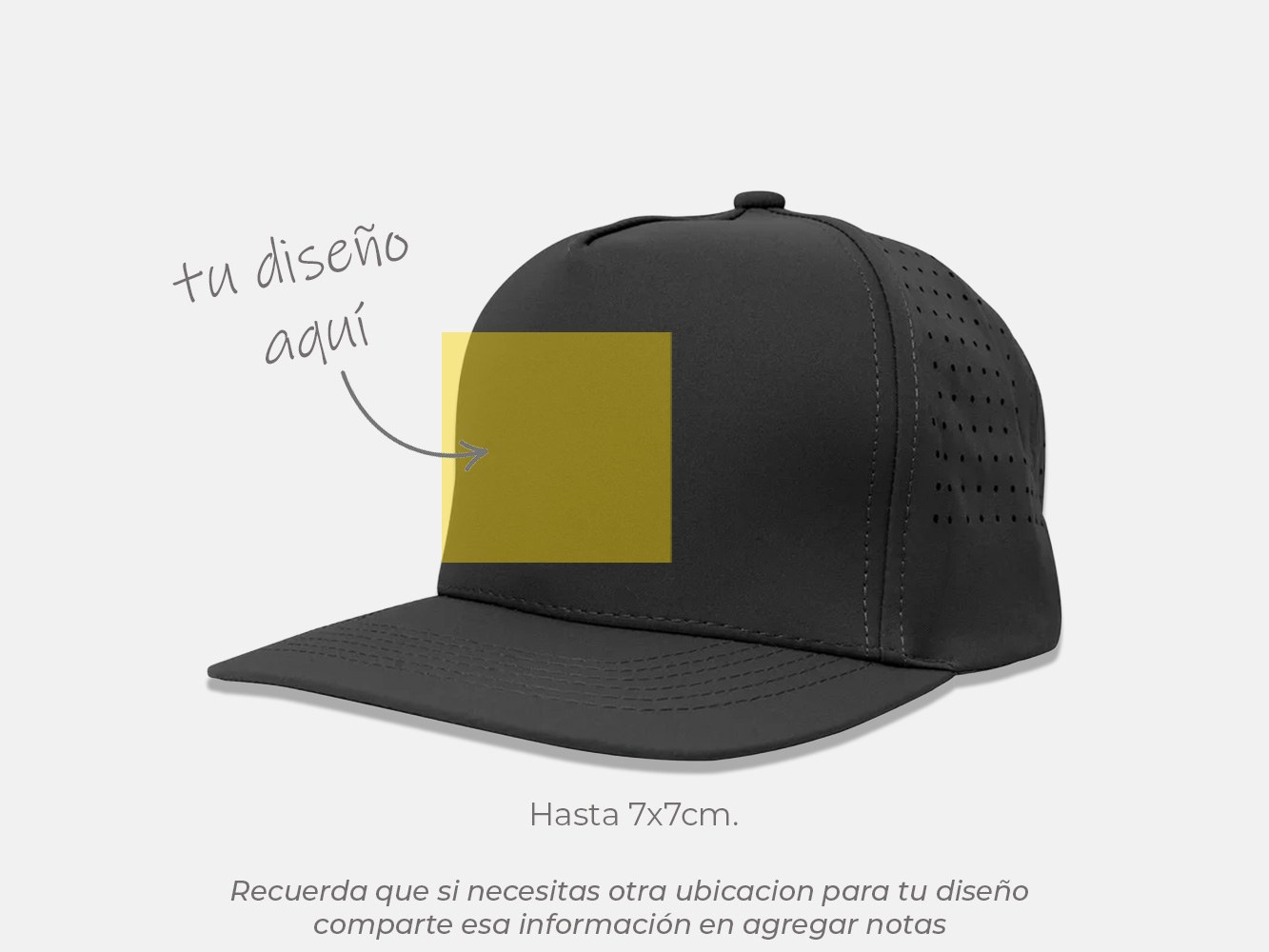 Gorra 5 Paneles golf con malla dryfit  4